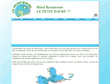 Tablet Screenshot of hotelpetithavre.com